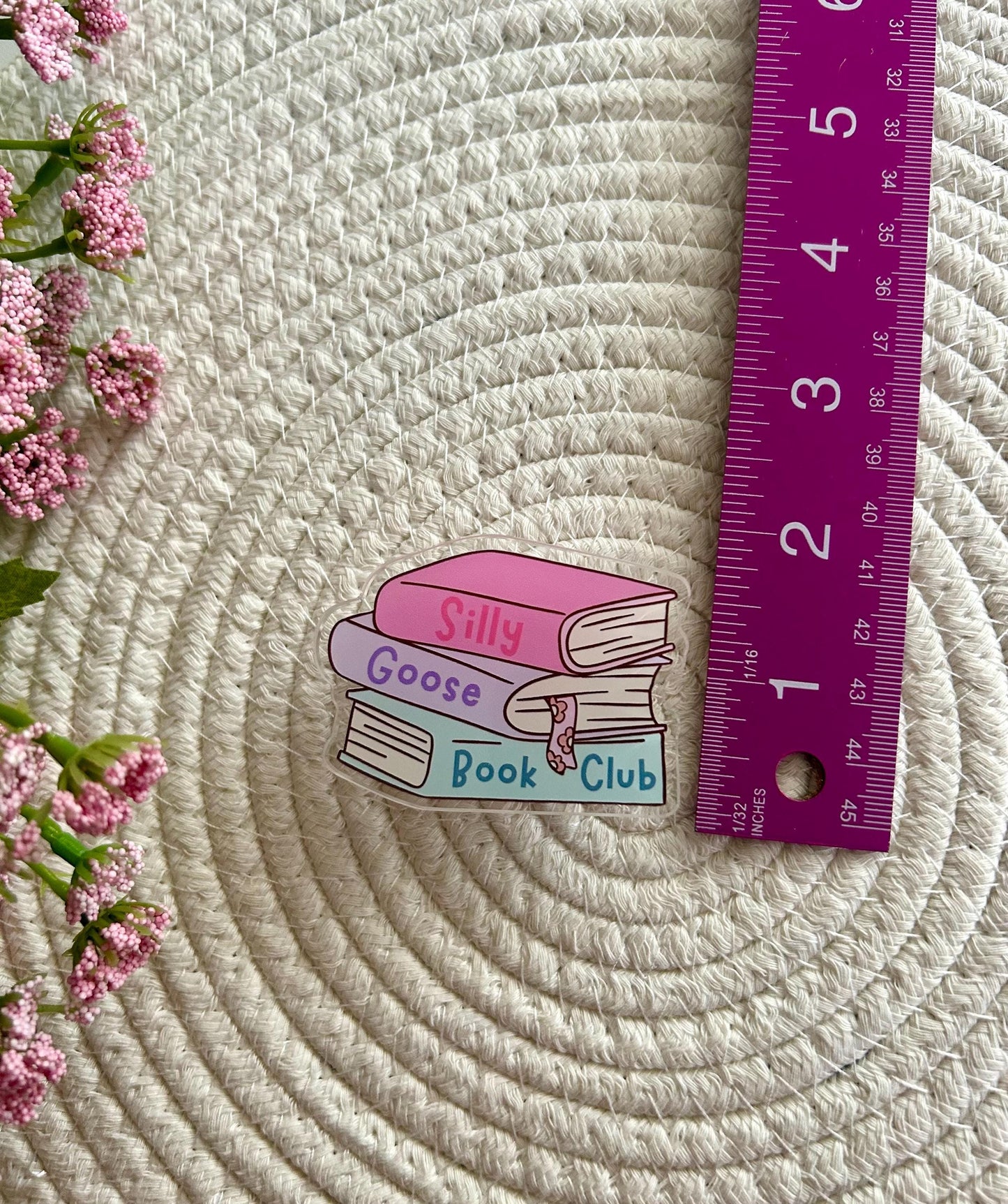 Silly Goose Book Club Phone Grip, Acrylic E-reader Accessory