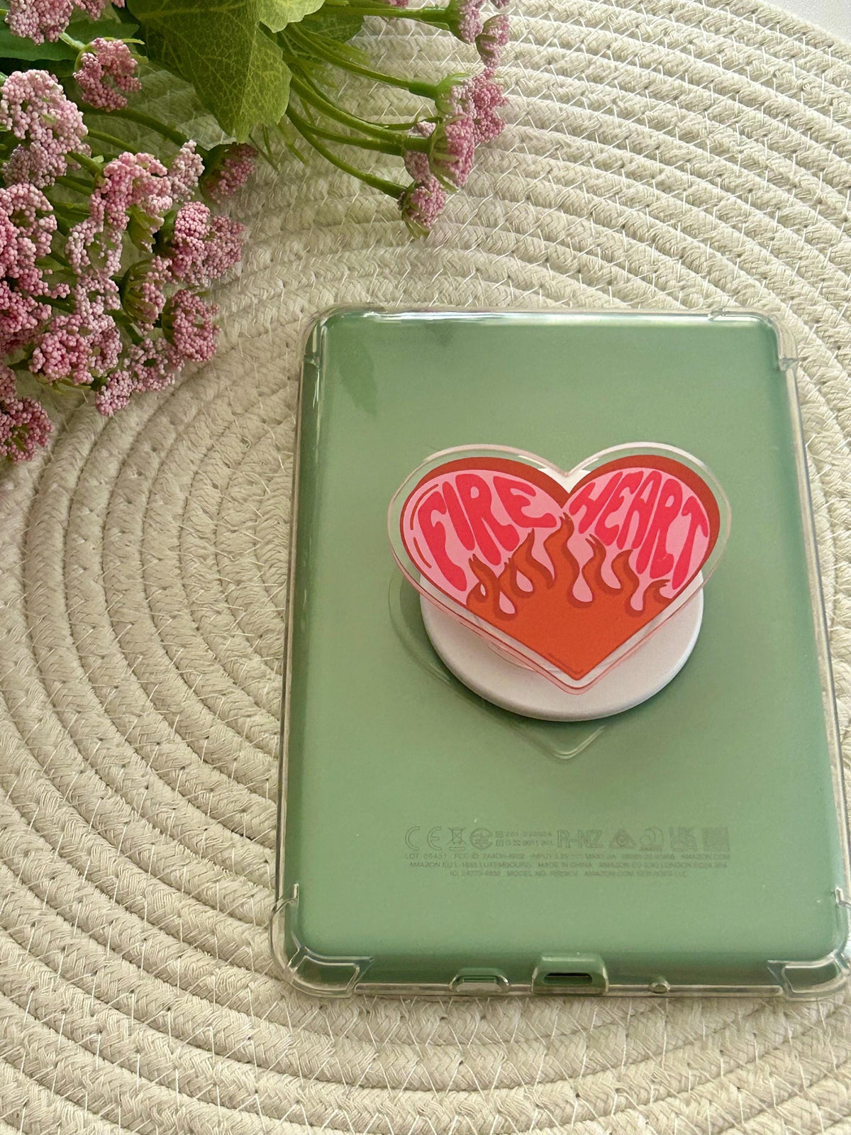 Fireheart Acrylic Phone Grip, TOG Book Accessory, Kindle Holder, SJM Merch