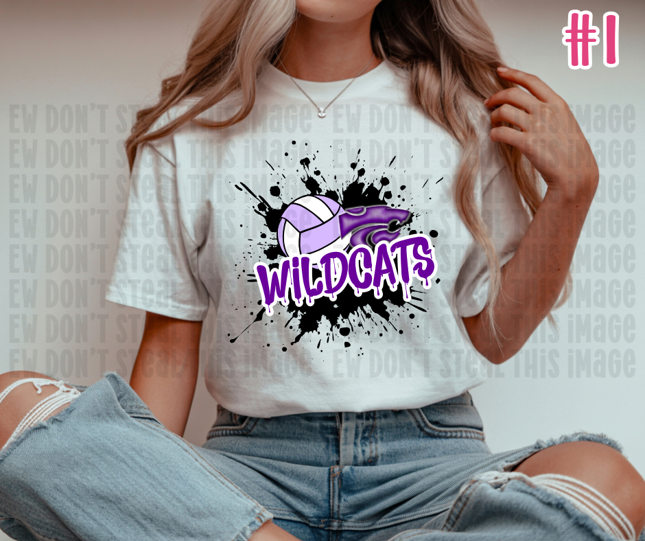 Wildcat Volleyball DTF Transfers