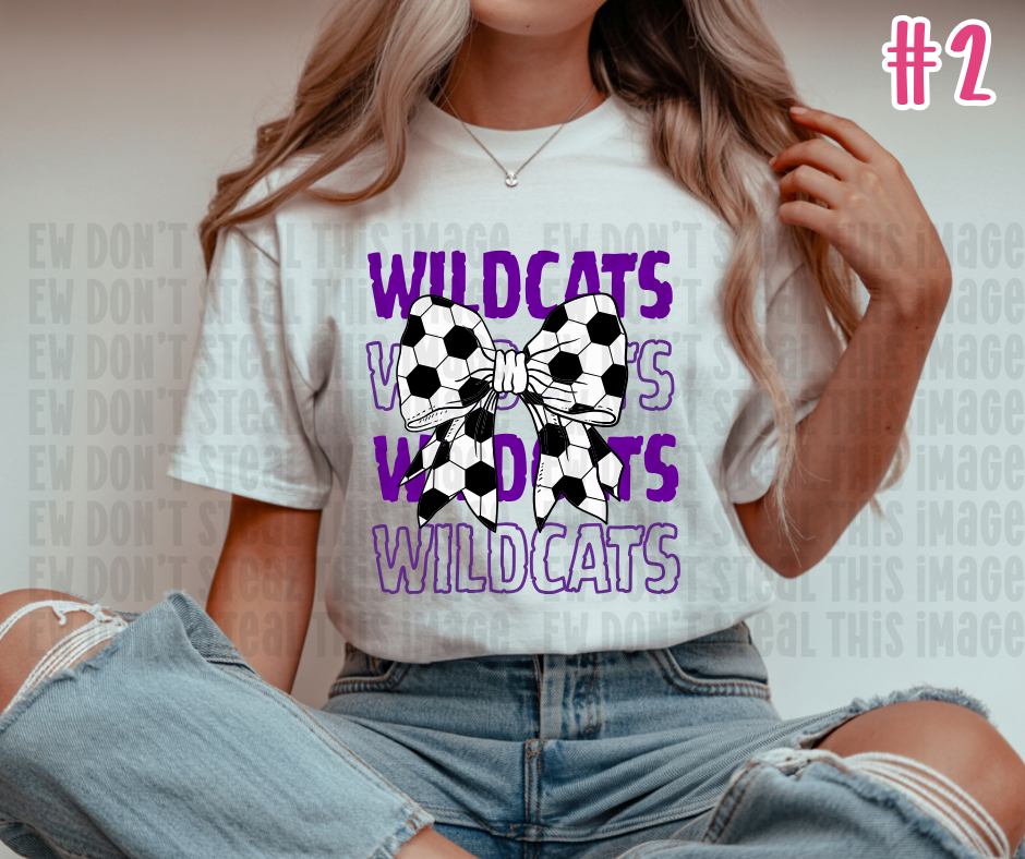 Wildcat Soccer DTF transfers