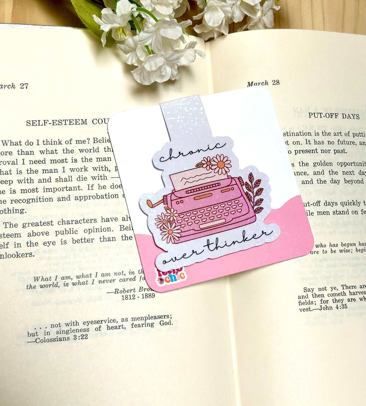 Chronic Overthinker Bookmark
