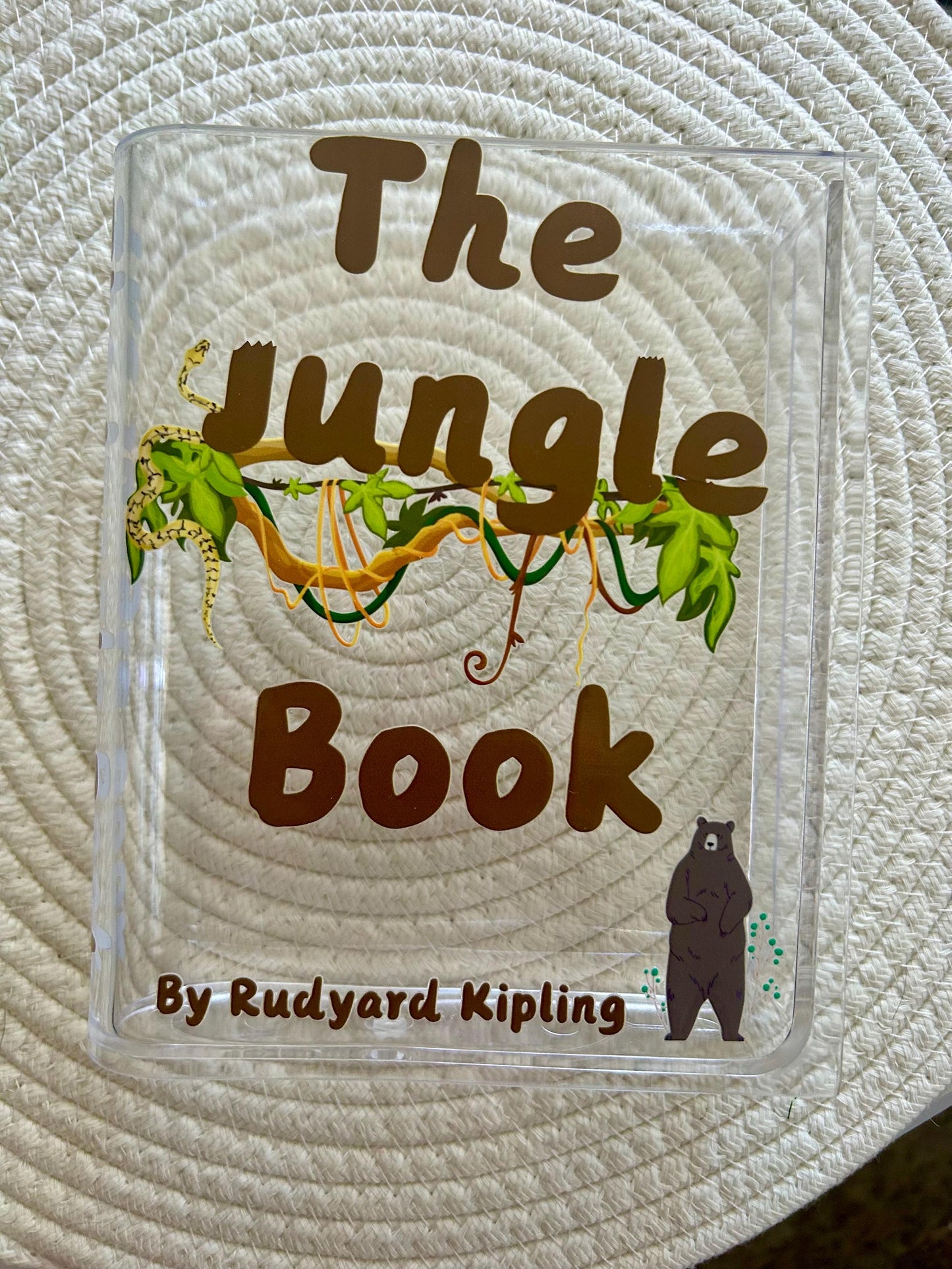 The Jungle Book Acrylic Vase, Literary Home Decor