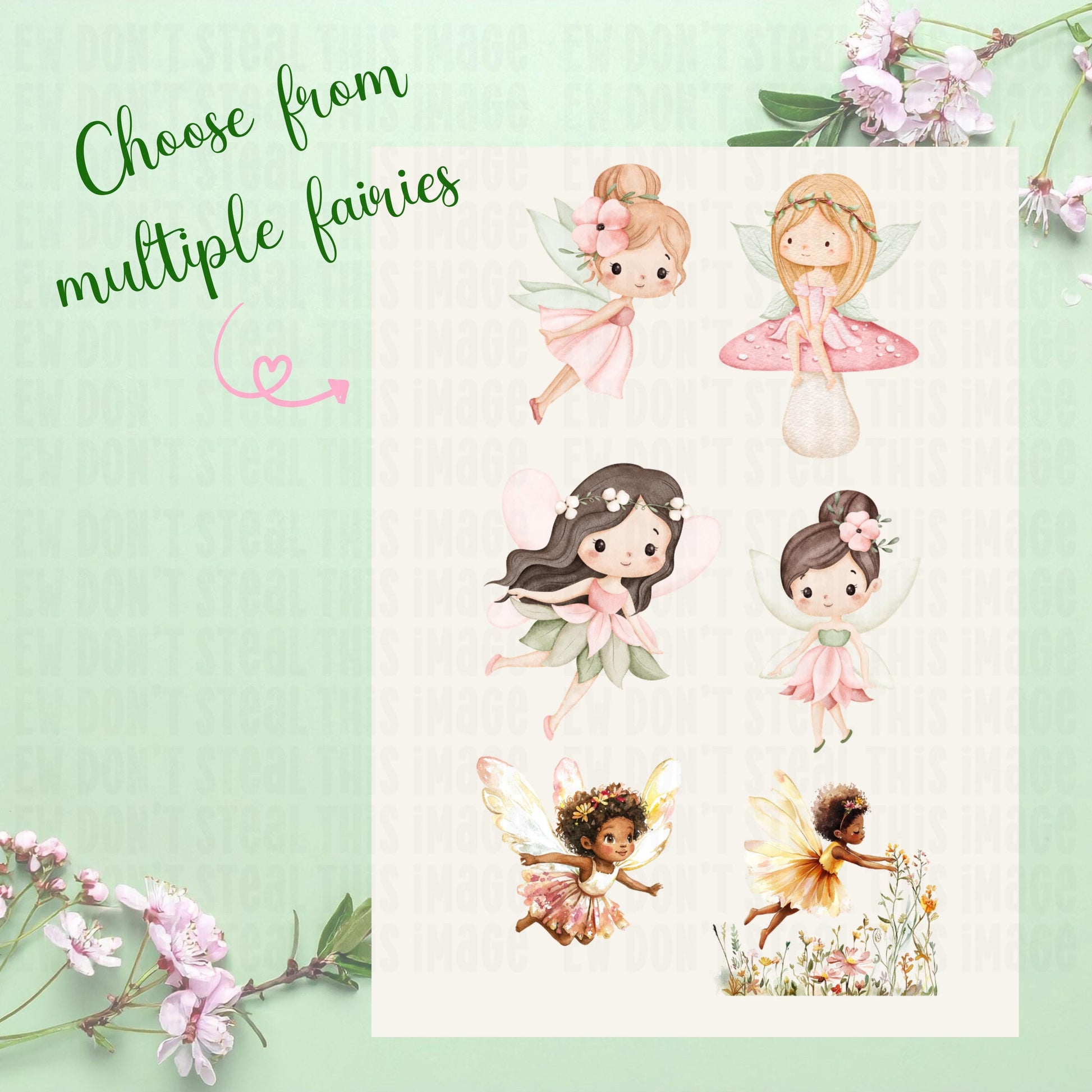 Fairy First Birthday Invitation Bundle Templates, Canva Editable (Digital Download)