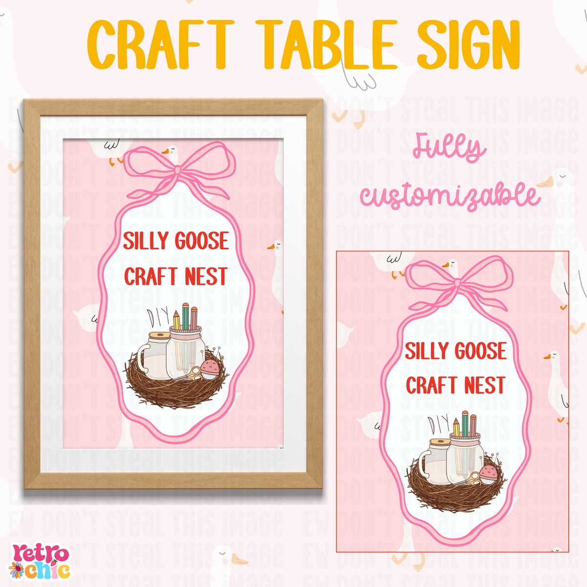 Silly Goose Birthday Invitation Canva Template Bundle (Digital Download)
