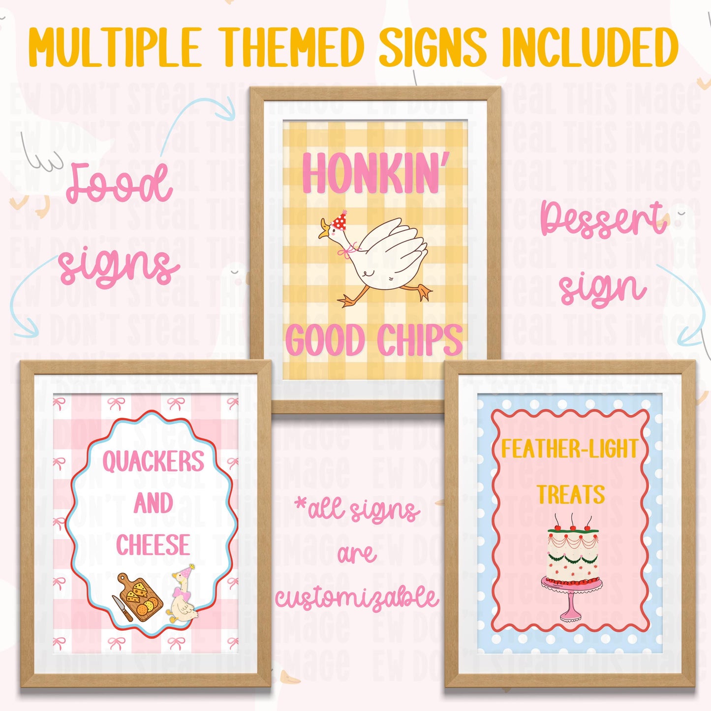 Silly Goose Birthday Invitation Canva Template Bundle (Digital Download)