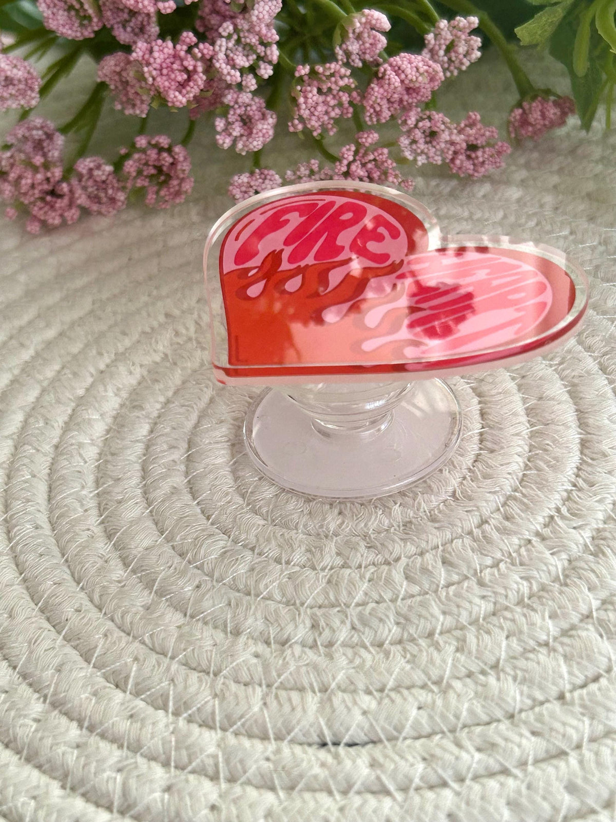 Fireheart Acrylic Phone Grip, TOG Book Accessory, Kindle Holder, SJM Merch