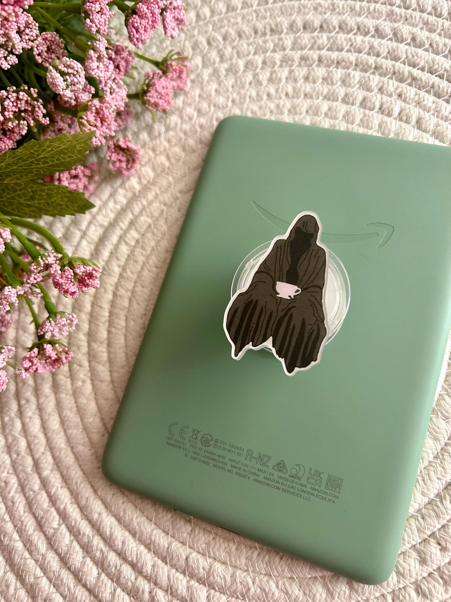 Suriel Inspired Kindle Grip, Romantasy Book Lover Phone Accessory