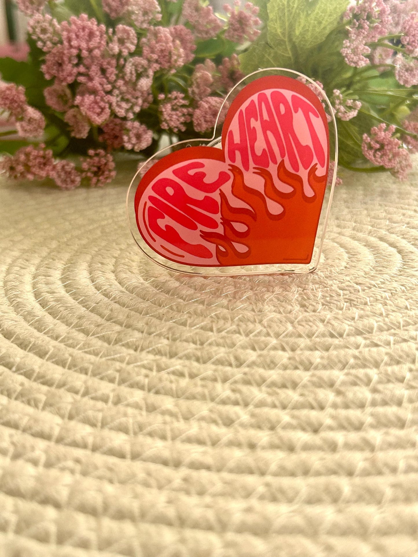 Fireheart Acrylic Phone Grip, TOG Book Accessory, Kindle Holder, SJM Merch
