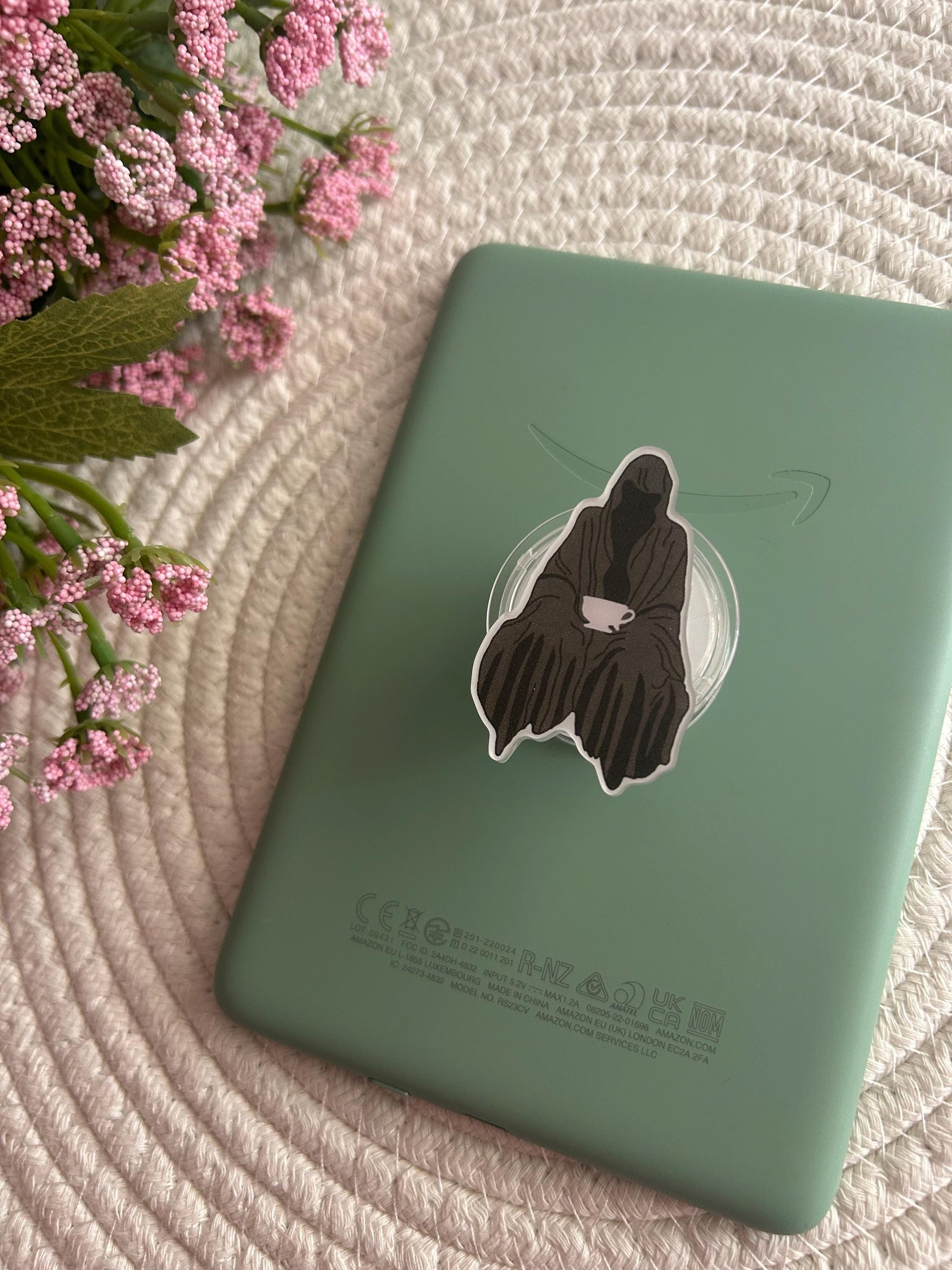Suriel Inspired Kindle Grip, Romantasy Book Lover Phone Accessory