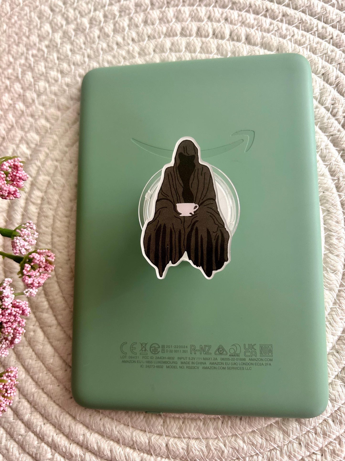 Suriel Inspired Kindle Grip, Romantasy Book Lover Phone Accessory